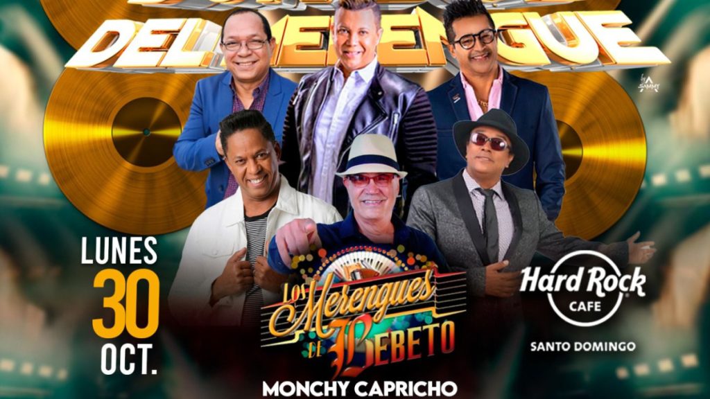Los Años Dorados del Merengue se presentarán el lunes 30 de octubre en el Hard Café Santo Domingo