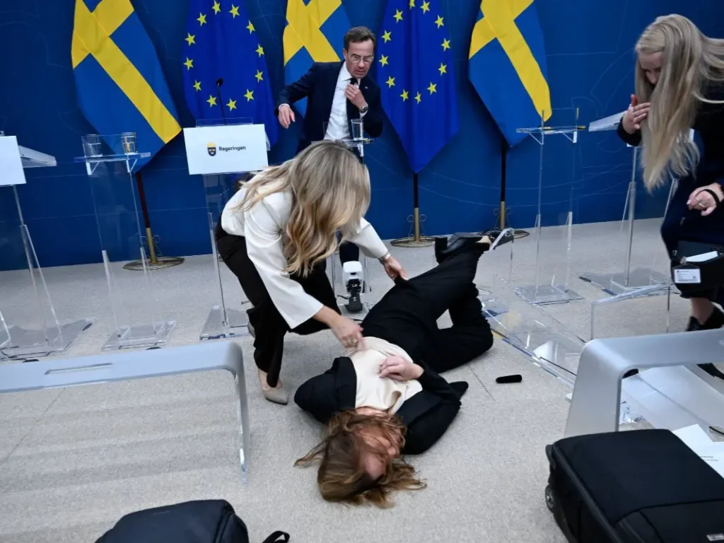 Ministra de Suecia se desmaya en su ceremonia de nombramiento