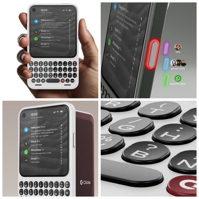 Reviven al BlackBerry con este celular que destaca por su teclado físico